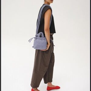 Stylish Blue Striped Women's Bag